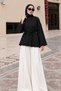 Tied Slit Detailed Oysho Tunic Tsd260335 Black - 2
