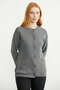 Zero Collar Buttoned Wool Knitwear Cardigan - Gray - 4