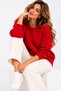 Women's Crew Neck Soft Textured Oversize Knitwear Sweater - 3