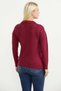 Collar Detailed Knitwear Sweater - Burgundy - 4