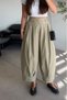 Khaki Pants with Pile Detail Per51475 - 2