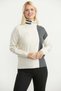 Full Fisherman Motif Combination Knitwear Sweater - Light Beige - 3
