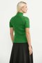 Full Turtleneck Short Sleeve Knitwear Sweater - Green - 4