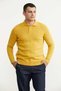 Polo Collar Wool Knit Sweater - Güneş - 2