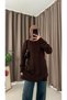 Turtleneck Long Tunic - Bitter Brown - 4