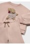 Baby Girl Pink Dog Tracksuit Set - 3