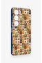 Vivo Y19S Compatible Autumn Themed Patchwork Patterned Silicone Case - 3