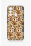 Tecno Spark 8C Compatible Autumn Themed Patchwork Patterned Silicone Case - 2