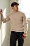 Men's Crew Neck Casual Stone Sweater - 5