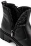 Women's Black Fur Lined Waterproof Stitched Rubber Non-Slip Sole Guaranteed Winter Casual Outdoor Boots - 4