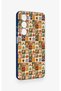 Realme C75 Compatible Autumn Themed Patchwork Patterned Silicone Case - 3
