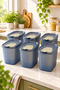 6-Piece Kitchen Food Organizer Set with Removable Dividers and Covers - 4