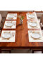 American Service Set of 6 100% Cotton White 30X50 White - 4