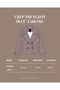 Brown Double-Breasted Collar Women's Crepe Fabric Trench Coat - 3