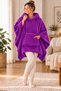 Wellsoft Poncho Hooded Wearable Blanket Oversized Warm Soft Tv Blanket