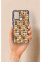 Casper Via F20 Compatible Autumn Themed Patchwork Patterned Silicone Case