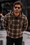 Men's Zippered Hooded Lumberjack Coffee Shirt - 2