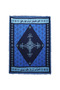 Cotton Throw Blanket (Navy Blue)