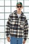 Men's Hooded Plaid Lumberjack Blue Shirt