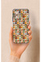 Realme 12 Lite Compatible Autumn Themed Patchwork Patterned Silicone Case