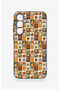 Samsung A35 Compatible Autumn Themed Patchwork Patterned Silicone Case - 2