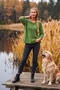 Green Boat Neck 3/4 Sleeve Diamond Patterned Casual Mercerized Oversize Knitwear Sweater 65 70 - 7
