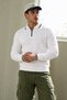 Men's Comfortable Premium Zippered White Sweatshirt - 3
