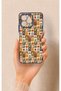 Omix X6 Compatible Autumn Themed Patchwork Patterned Silicone Case