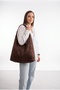 Women's Suede Shoulder Bag Large Volume Casual Tote Bag - 4