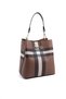 Dark Brown - Brown Plaid Women's Crossbody Bag Sp967 - 3