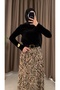 Half Turtleneck Knitwear Sweater - Black - 3
