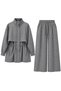 Women's Waist Drawstring Detailed Set