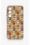 Samsung S24Fe Compatible Autumn Themed Patchwork Patterned Silicone Case - 2