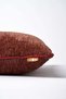 Dusty Rose Plain Chenille Textured 2-Piece Throw Pillow Cover Set with Piping Detail - 2