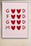Good Food Good Mood Heart Typography Framed Table Art Cocktail Poster Bar Kitchen Decor Kok40 - 2