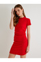 Mini Pencil Dress Short Sleeve Crew Neck - 2