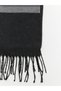 Özmarka New Season Anthracite Patterned Men's Knitwear Scarf - 3
