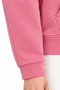 31610-26 Girl's Quite Printed Stone Embroidered Hooded Kangaroo Pocket Sweatshirt 13-16 Years Old - 8