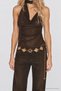 Starfish Motif Metal Chain Belt Lkm0016 Gold - 2
