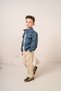 Baby Boy & Child Striped Sweatshirt, Colorful Leather Jacket and Trousers 3-Piece Combination Set