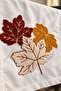 Punch Embroidered Suede Runner 40X140 cm - Dry Leaves - 2