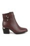 Women's Boots L065.425K Beige Genuine Antique Leather with Side Double Belt and Metallic Accessories Pointed/Almond Toe - 2