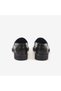 Women's Rubber Sole Black Genuine Leather Loafer 2532 - 4