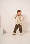 Baby Boy & Child Striped Sweatshirt, Colorful Leather Jacket and Trousers 3-Piece Combination Set - 5