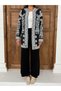 Embroidered Patterned Long Knitwear Cardigan Set 3077 - 6
