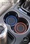 1Pc Car Interior Cup Holder Mat – Non-Slip Silicone/Pvc Cup Holder Pad, Easy to Clean, Car Cup Holder Mat, Car Coaster