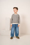 Baby Boy & Child Striped Sweat Leather Jacket and Jeans 3-Piece Set - 7