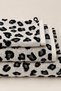 100% Cotton 3 Piece Towel Set 70X140 Bath Towel 50X100 Hand and Face Towel and Washcloth Black and White Patterned - 2