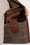 Men's Genuine Leather Brown Leather Coat - 7