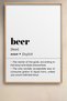 6 Piece Bar Dictionary Drink Definitions Framed Chart Set Cocktail Posters Bar Decor Six12 - 5